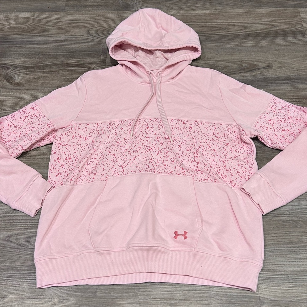 Under Armour Pink Boxy Long Sleeve Hoodie